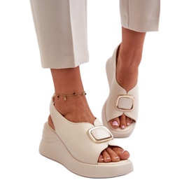 Step in style Sandalen Modell Salvania 24SD08-6865 Beige – Treten Sie ein mit Stil