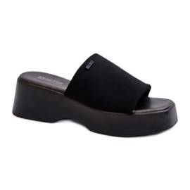 Leichte Flip-Flops von Big Star Black schwarz