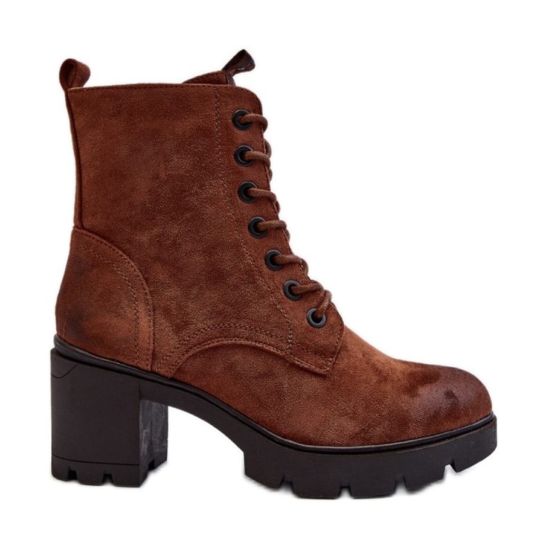 Damenstiefeletten aus Öko-Wildleder braun