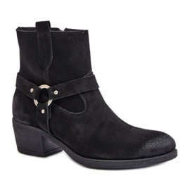 Wildlederstiefel Modell Zazoo Schwarz