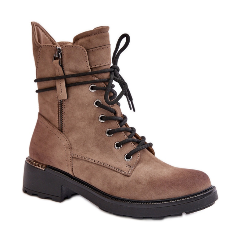 Evento Wildlederarbeiter mit dekorativem Reißverschluss beige