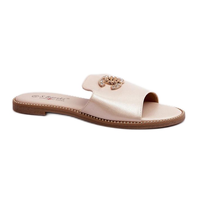 S.Barski KV27-050 Goldene Flip-Flop-Sandale