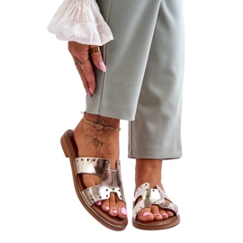 Sandale Flip-Flops Modell 40326 Gold golden