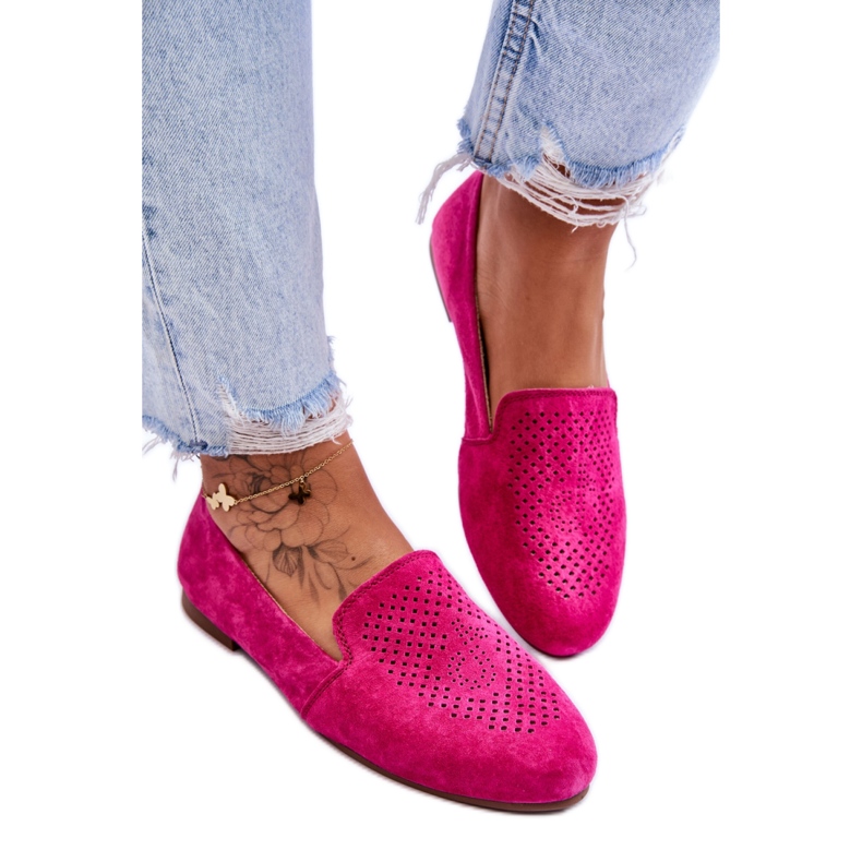 Mokassins Modell LR29515 Fuchsia rosa