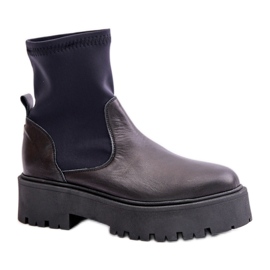 Slip-On-Stiefeletten Zazoo Schwarzes Modell