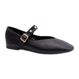 Damen-Ballerinas 6690 Schwarz