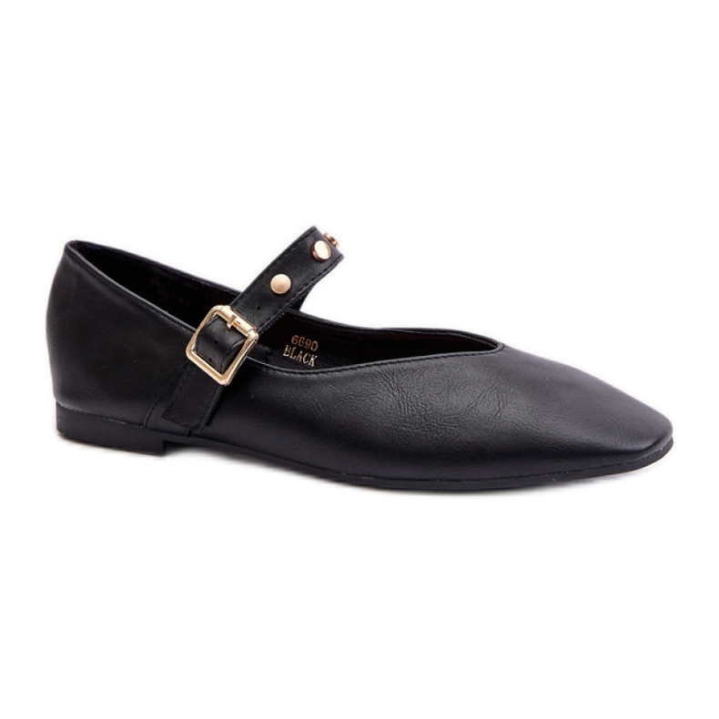 Damen-Ballerinas 6690 Schwarz