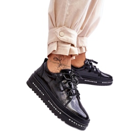 S.Barski LR592B Schwarze Sportschuhe