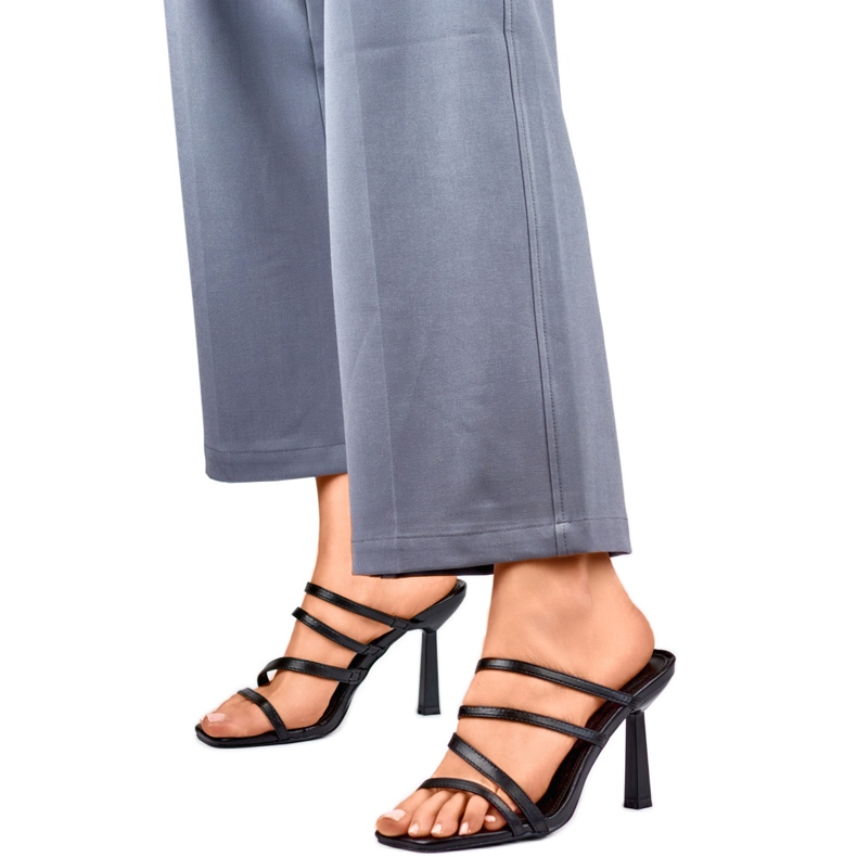 Elegante Damen-Flip-Flops 4772B schwarz