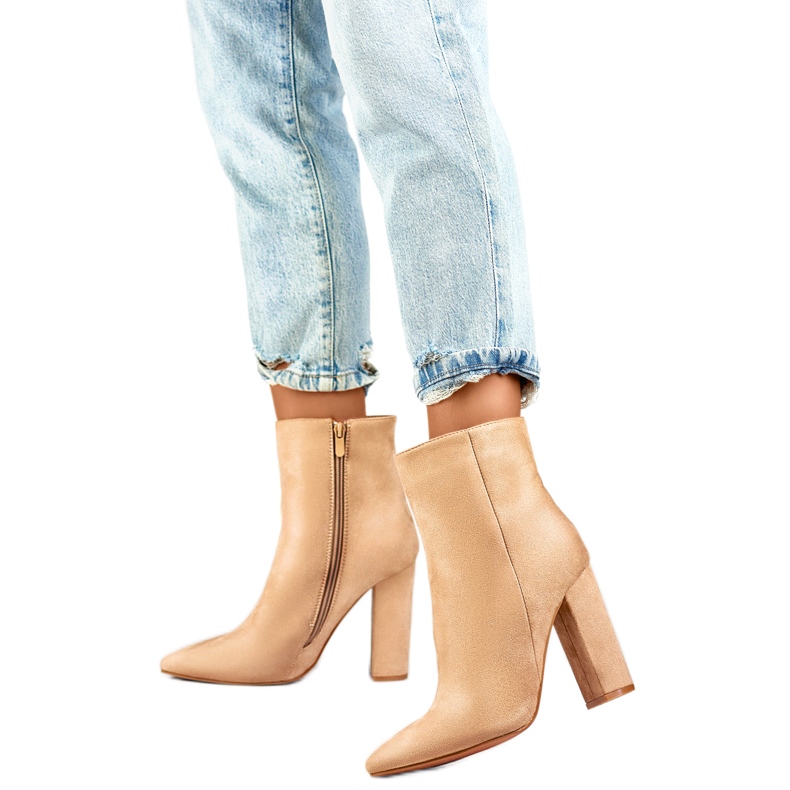 Nicht isolierte Damenstiefel D7959KH, beige