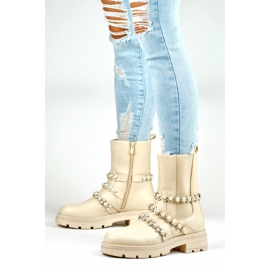 Stiefel Modell 58090-1BE Beige - PRIMO