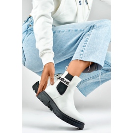 Chelsea-Stiefel Modell 250005W-PU Weiß - PRIMO