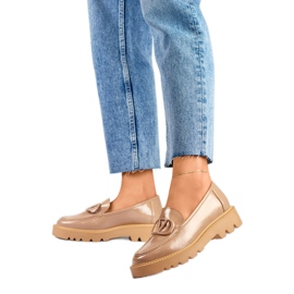 Damenschuhe mit Verzierung 23-10862BE beige