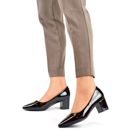 Damen-Lackpumps CIC-312B, schwarz