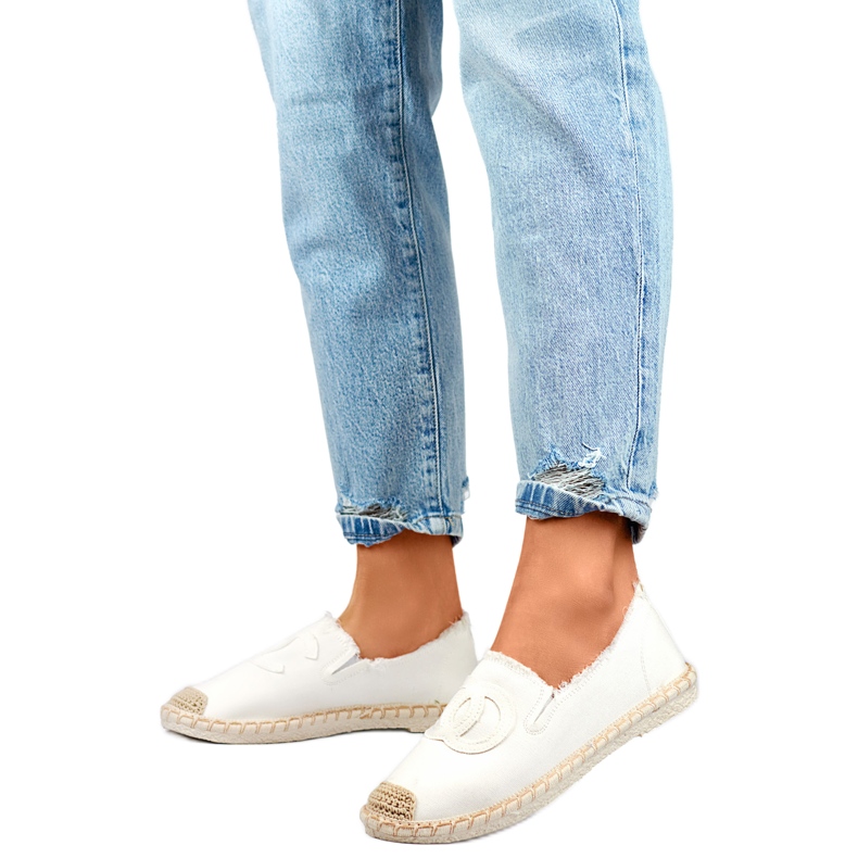 Espadrilles Modell 2202-8W Weiß - PRIMO