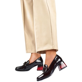 Damen-Lackpumps mit Verzierung GD-FL477-B, schwarz