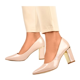 Damen-Lackpumps GD-DO112B-BE, beige