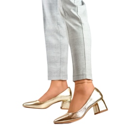 Metallic-Pumps für Damen GD-XR-102GO, Gold golden