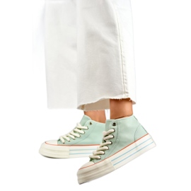 Damen-Plateau-Sneaker BL507BL grün