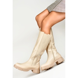 Stiefel Modell JH-21-7BE Beige - PRIMO