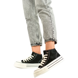 Plateau-Sneaker BL507B, schwarz