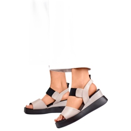 Damen-Keilsandalen GD-LH2002T, beige