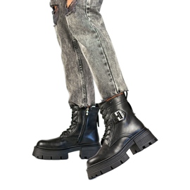 Damenstiefel auf der Plattform GT-TL55B, schwarz