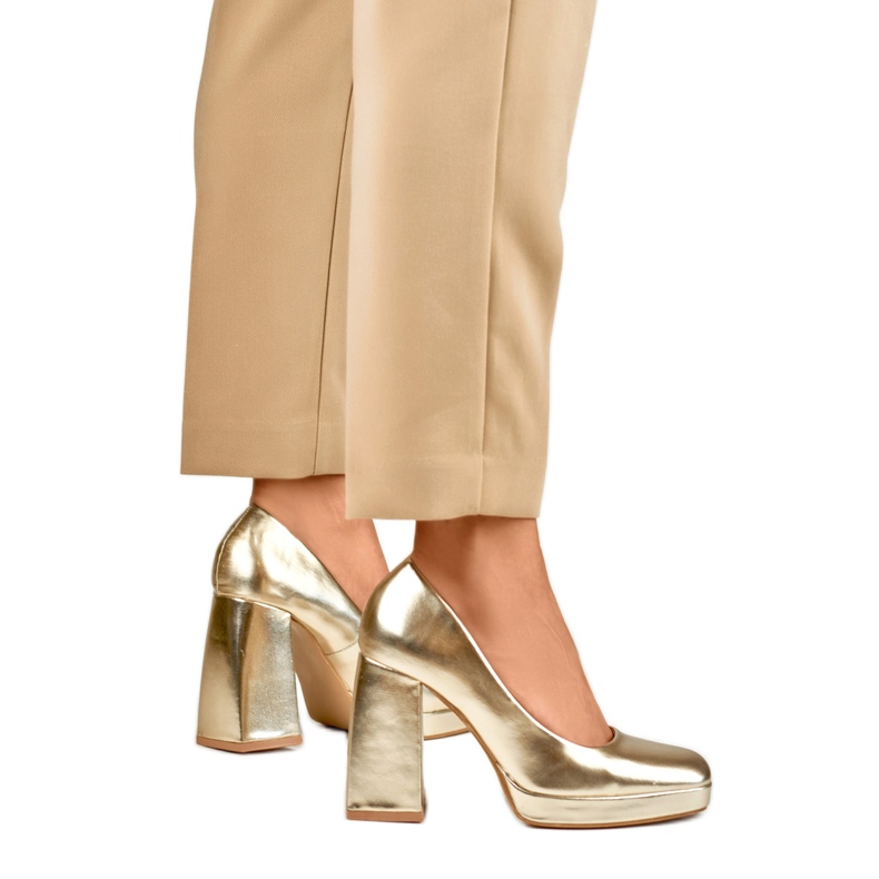 Damenpumps M045GO Gold gelb