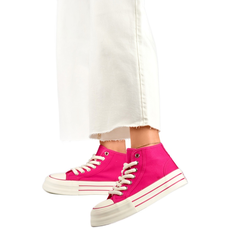 Plateau-Sneaker BL507FU Rosa