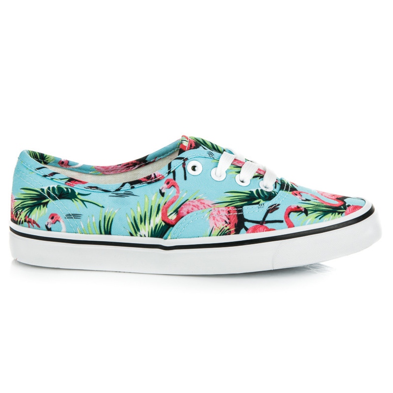 Vices Turnschuhe mit Flamingos blau