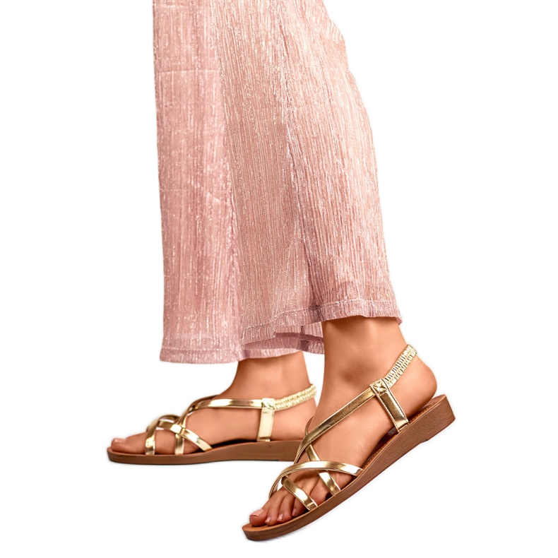 Damensandalen PS07GO Gold golden