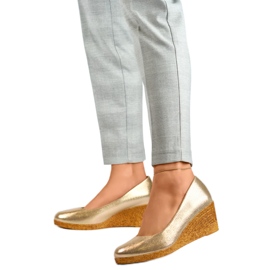 Keilpumps für Damen GD-651A-L.GO golden