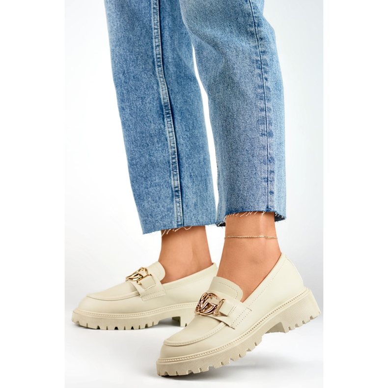 Schuhe Modell S8320-2BR Beige - PRIMO