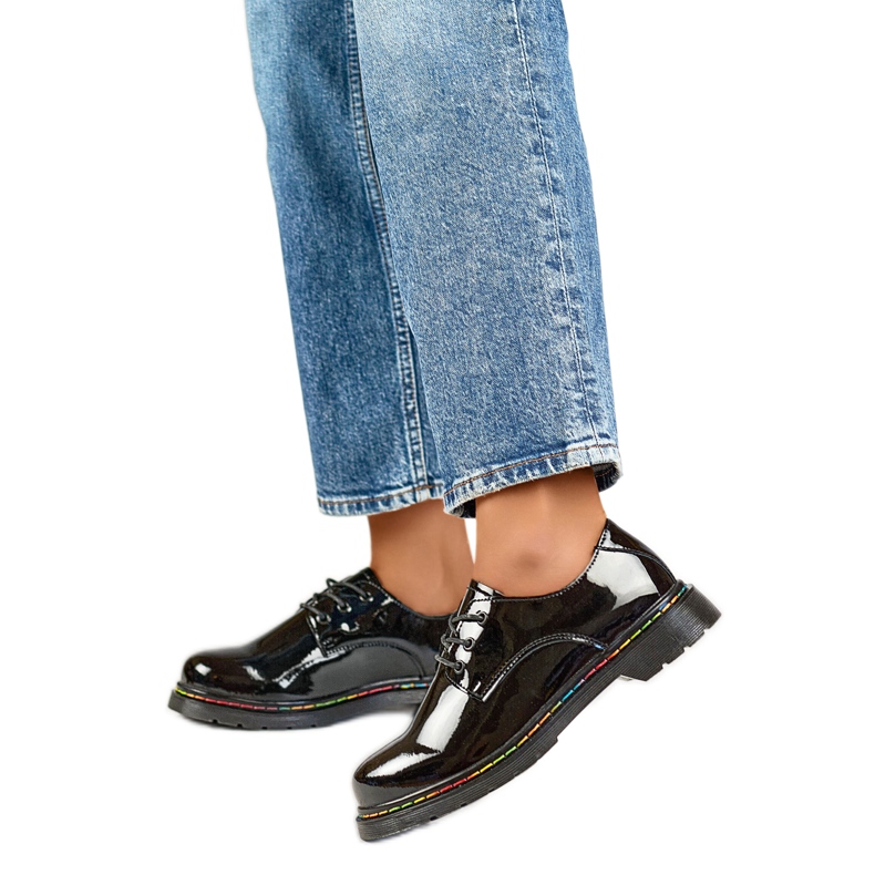 Damen-Lackschuhe GD-XF154B schwarz