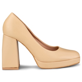 Damenpumps M045-NU, beige