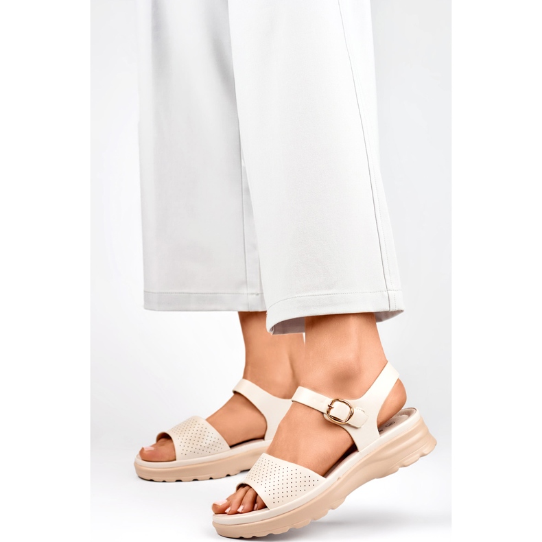 Sandalen Modell GD-FL1235BE Beige - PRIMO