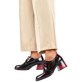 Damenschuhe GD-FL439-B Lackleder schwarz