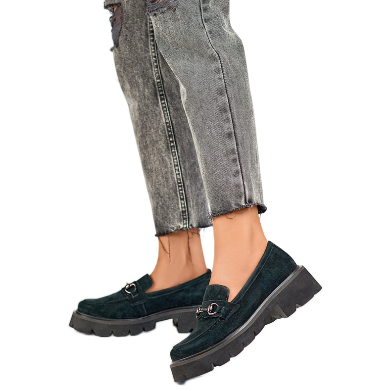 Damenschuhe mit Verzierung 24-7888B schwarz