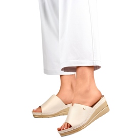 Damenhausschuhe GD-FL1245BE beige