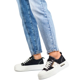 Damen-Sneaker auf der LY100B-Plattform schwarz