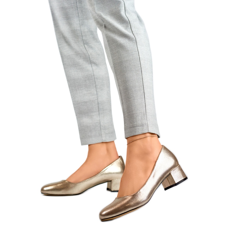 Metallic-Pumps für Damen GD-FL490B-TA golden