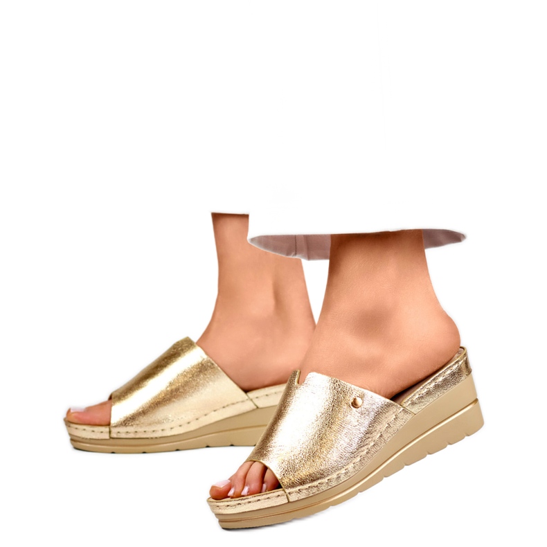 Goldene Damen-Flip-Flops GD-FL1245GO