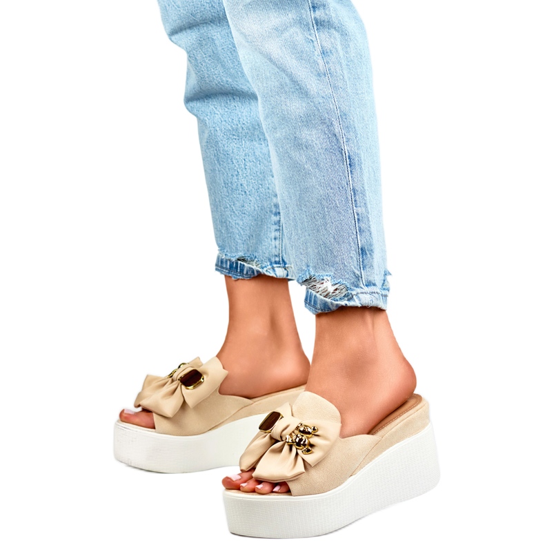 Sandale Flip-Flops Modell 8082BE Beige