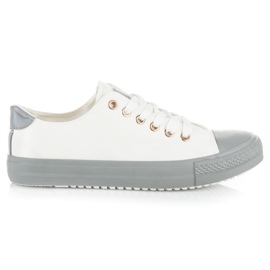 Seastar Gebundene Turnschuhe auf einer bunten Plattform weiß