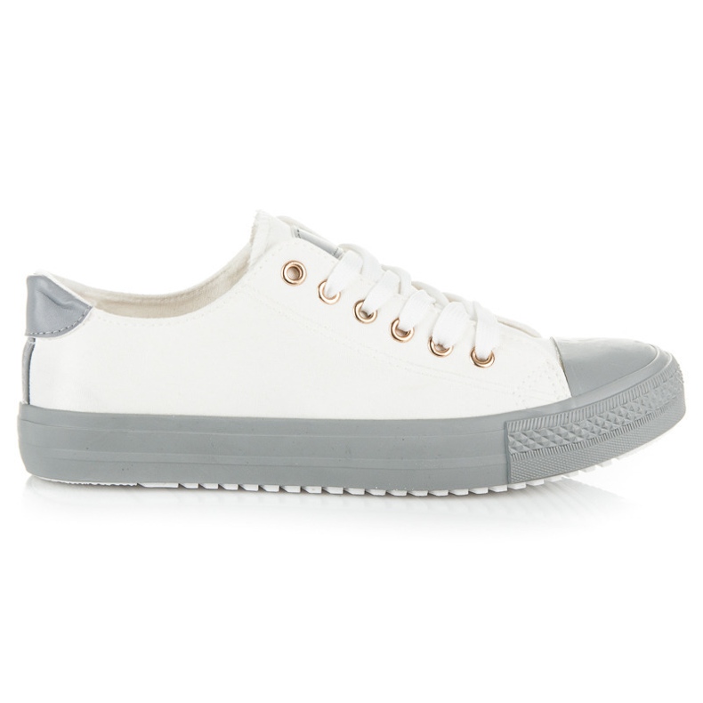 Seastar Gebundene Turnschuhe auf einer bunten Plattform weiß