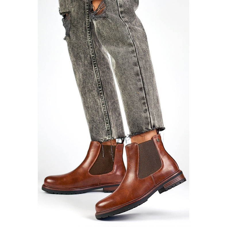 Chelsea-Stiefel Modell GD-WL71C Braun/Kamel - PRIMO