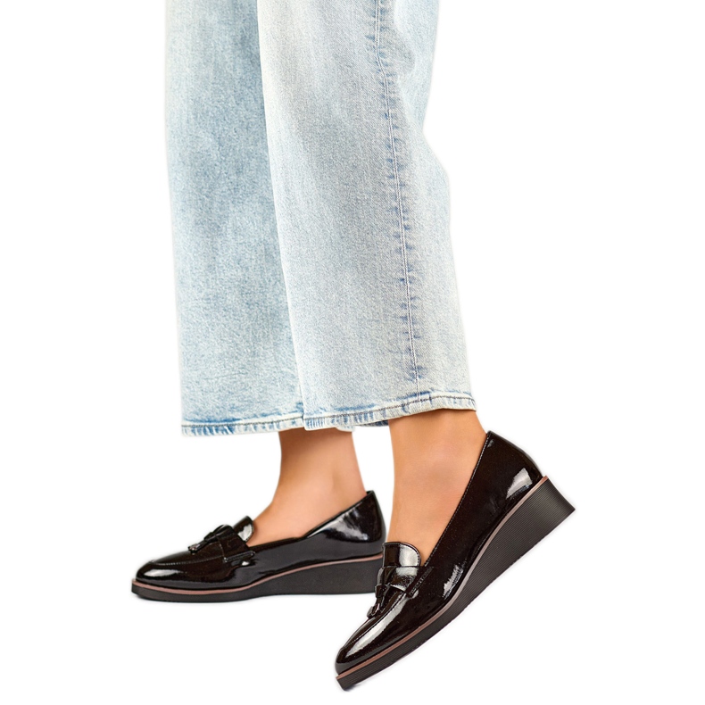 Lackpumps für Damen 24-58266B schwarz