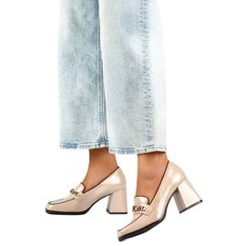 Damen-Lackpumps 24-12322BE beige