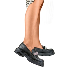 Damenschuhe mit Verzierung 7961B schwarz