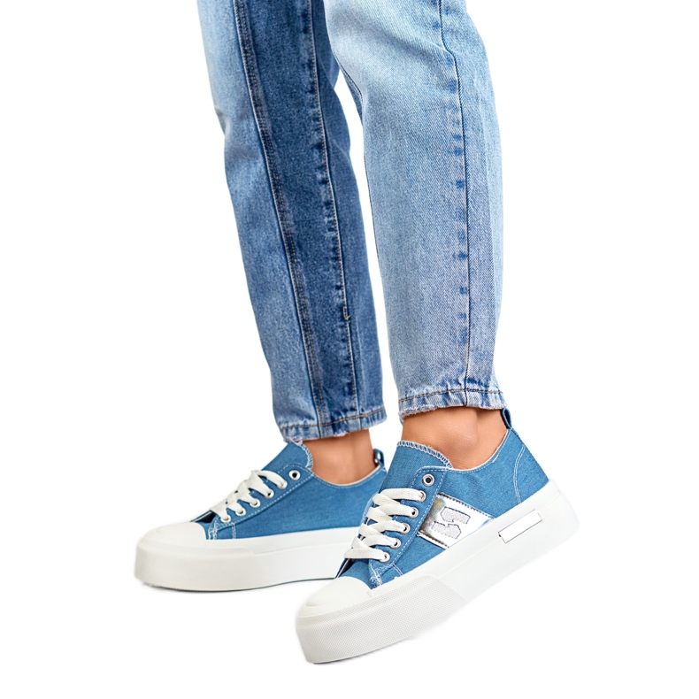 Damen-Sneaker auf der LY100BL-Plattform blau